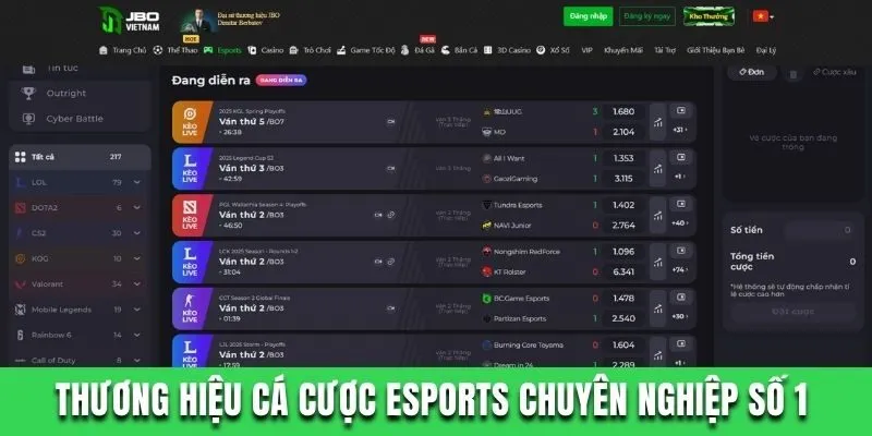 Jbo - Nhà Cái Cá Cược Esports Đẳng Cấp, Uy Tín Số 1 Châu Á 2 Thương hiệu cá cược Esports chuyên nghiệp số 1