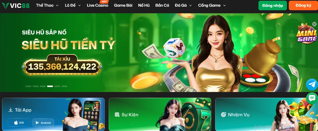 Siêu hũ tại Vic88